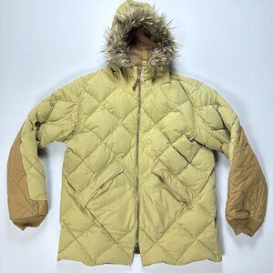 Vintage Eddie Bauer Mens Geddes Parka Coat Green XL Down Jacket w/ Hood
